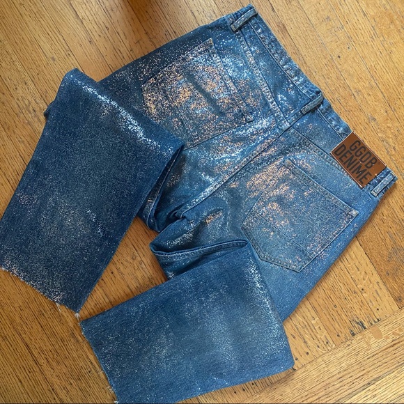 GOLDEN GOOSE OVERSIZED BOYFRIEND GLITTER JEANS - Picture 6 of 11